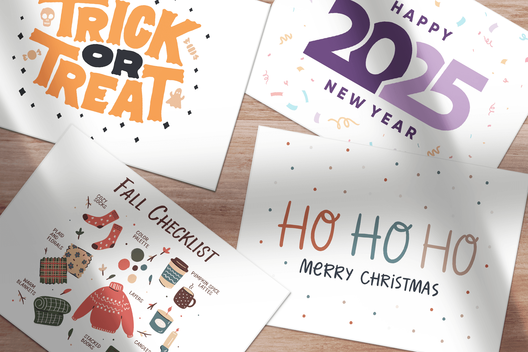 Example of ClientCircle holiday cards insurance agents can send