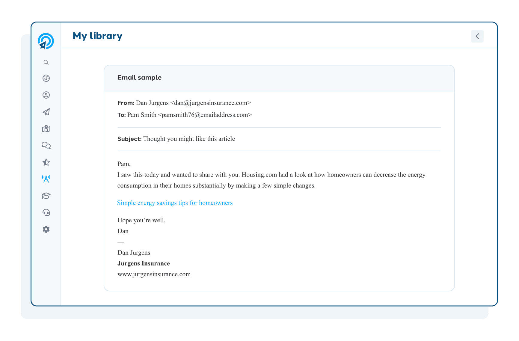 Client Connect email ClientCircle