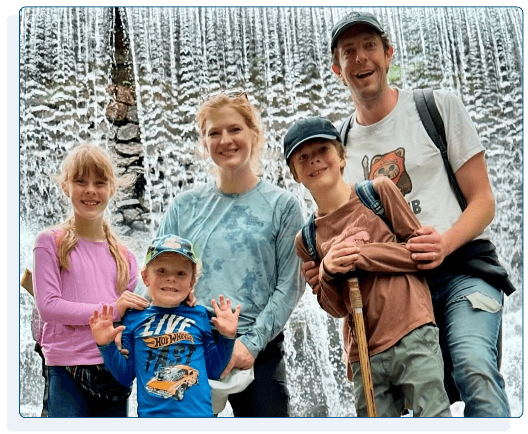 Jimi Honochick and his family