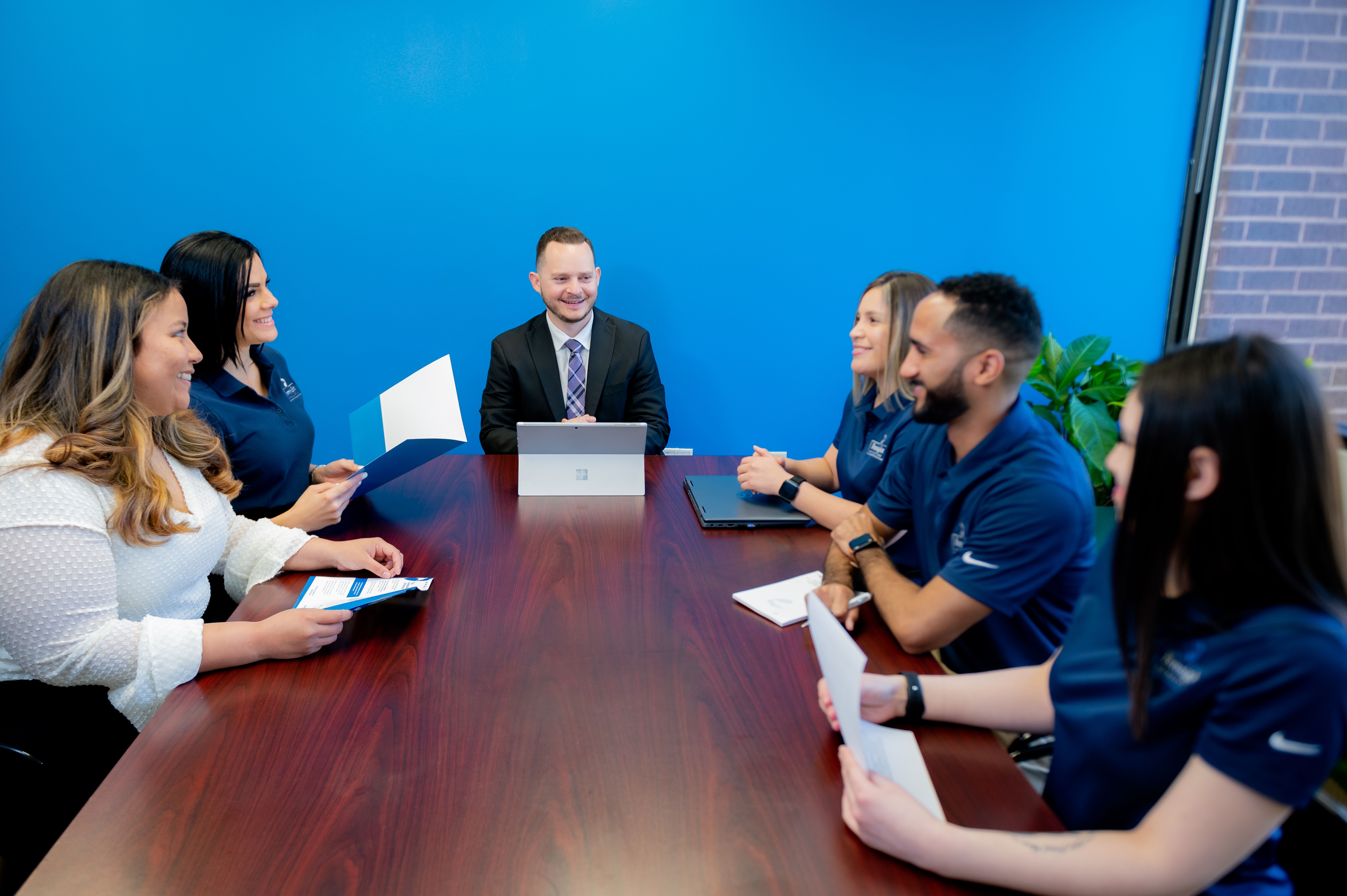 Team meeting at Foresight Insurance, LLC