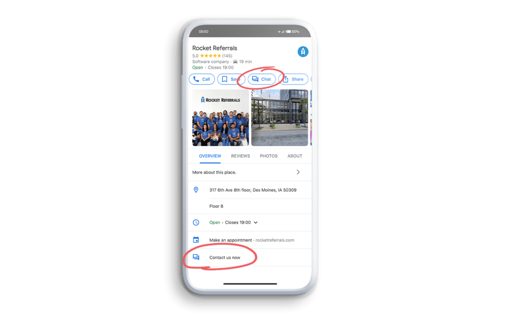 Google My Business phone ClientCircle