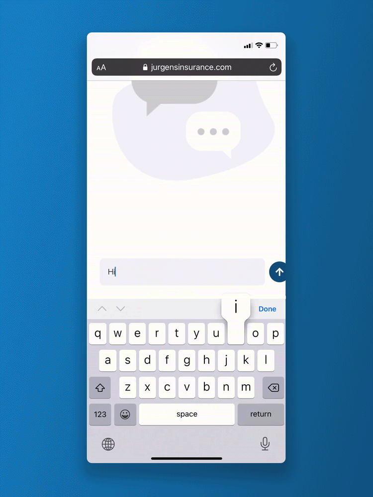 Web chat made for insurance ClientCircle