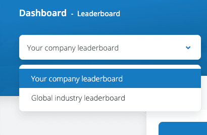 ClientCircle leaderboard selector menu